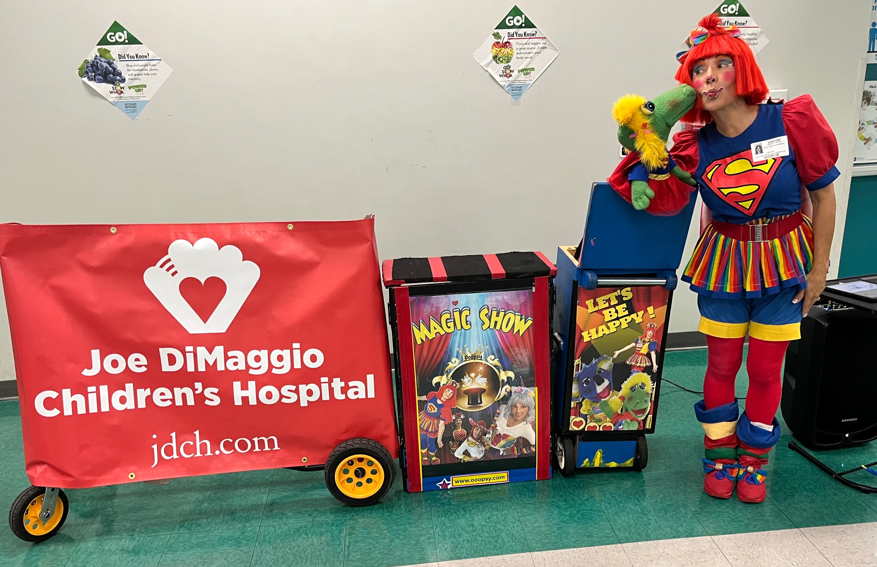OOOPSY Magic Show performance for Joe DiMaggio Children's Hospital Foundation